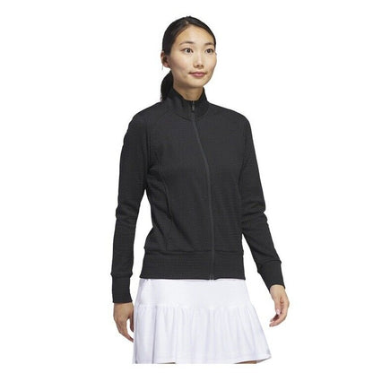 $70 New*2024 Arrival*Adidas Women’s Ultimate365 Textured Zip Jacket-Black-Medium