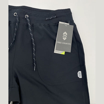 $69 Free Country Women’s Rouched Up Adjustable Pants- Black- Medium-New Tags