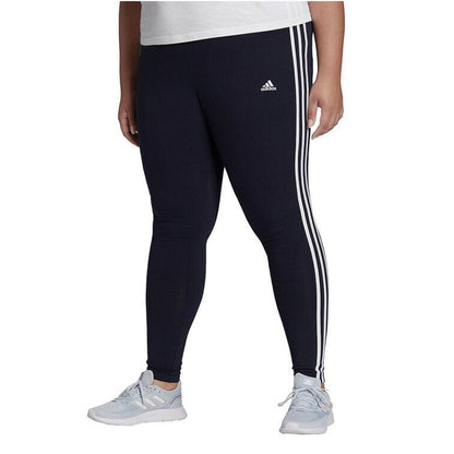 adidas Women's Essentials 3-Stripes Leg - Legend Ink/White - 1X- New Tags