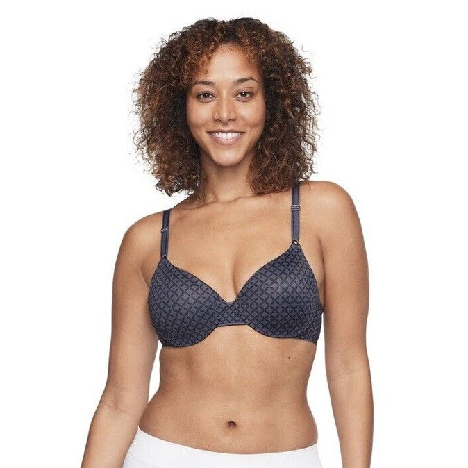 Warners This Is Not A Bra Cushioned Underwire Lightly Lined T-Shirt Bra-Gray-34C