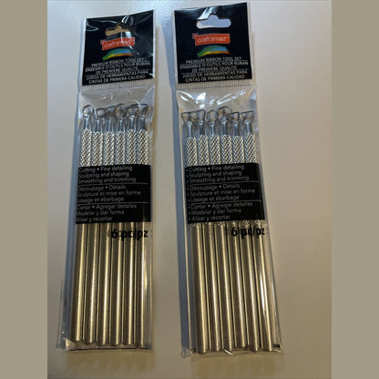 Lot Of 2 Artminds ribbon tool set , 6 pcs Total 12 Pierces  - New