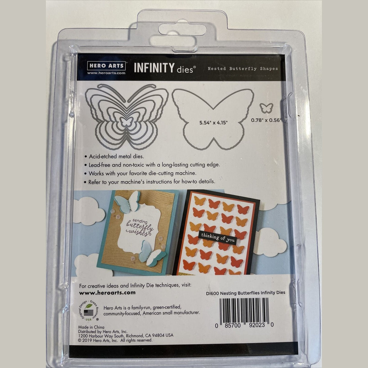 Hero Arts Infinity Dies Nesting Butterflies infinity Dies DI600