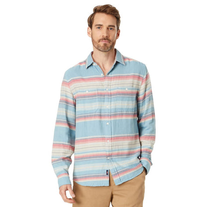$148 Faherty Men’s The Malibu Button L/S Shirt-Paradise Rise -Medium- New Tags