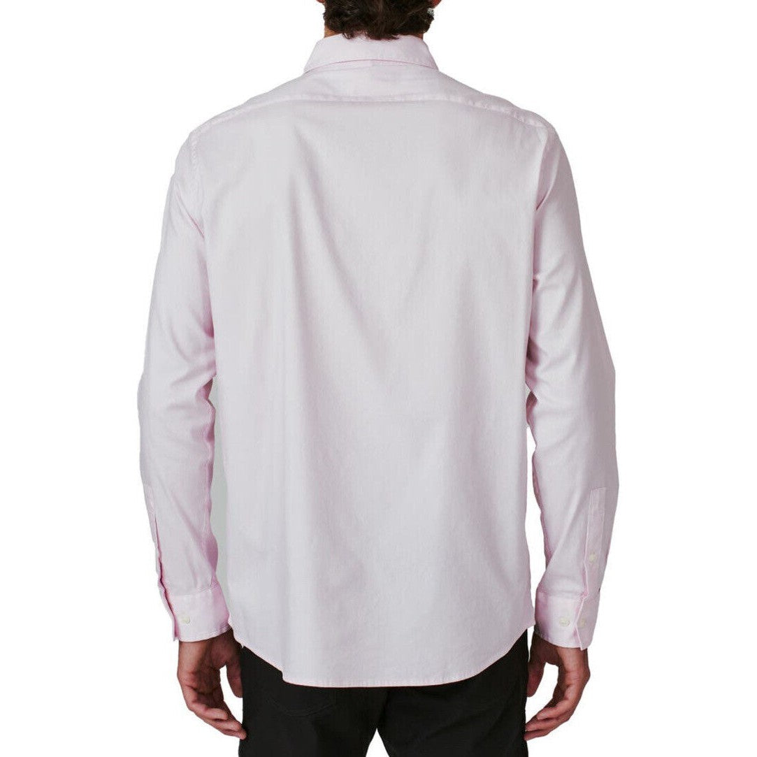 NEW 7 Diamonds Men’s Venetia Long Sleeve Button Shirt-Pale Pink-Small- $128