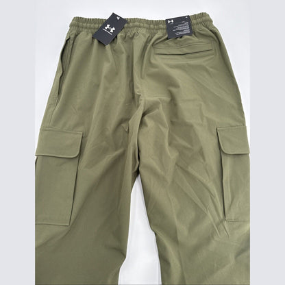 $80 Under Armour UA Men’s Cargo Woven Joggers-Olive Green -Small -New With Tags