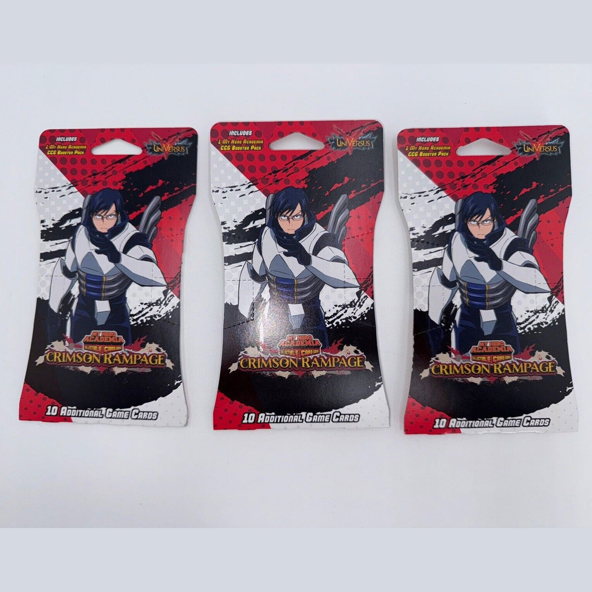 My Hero Academia CCG - Booster Pack - Set 2 Crimson Rampage - LOT OF 3
