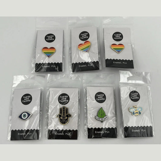 These Are Things Combo Lot Of 7 Enamel Pin Sets, Variety New! Best Price