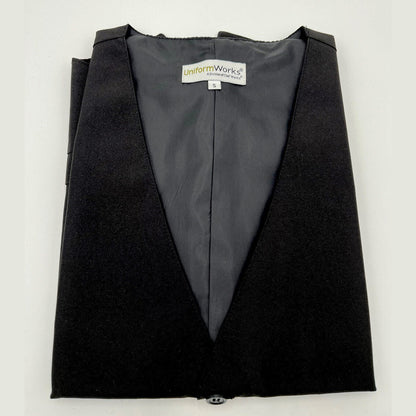 Uniform Works Men’s CLASSIC Fit Vest/Pockets RESTAURANT WAITER SERVER-Small-New