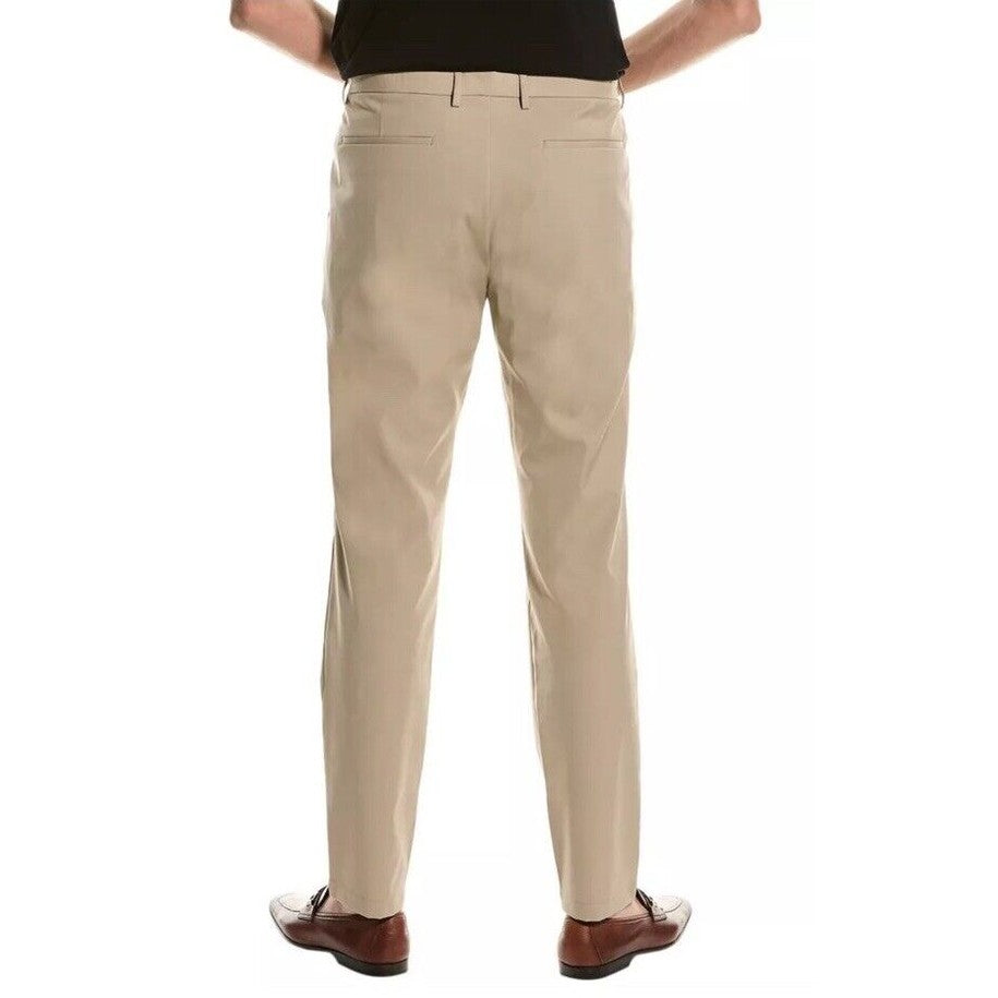 $225 Theory Men’s Zaine Mid Rise Straight Pants - Bark - Size 30Wx32L