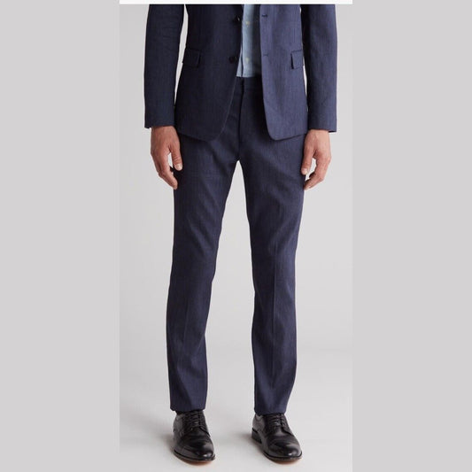 $295 Theory Men’s Jake City Linen Blend Dress Pants-Navy-Size: 28W 34L- New Tags