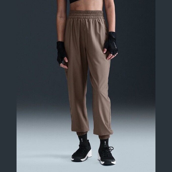 $65 Nike Women’s One High Waist Joggers HJ1050- Mink Brown - Medium- New Tag