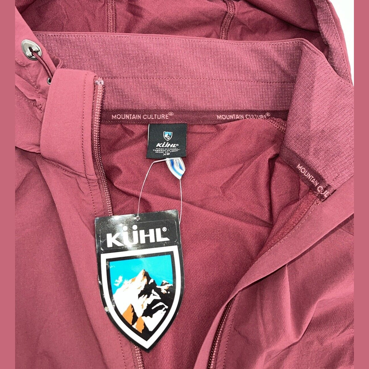 $149 Kuhl Women’s Transcendr Hoody Full Zip Jacket - Barberry Maroon-XSmall-New