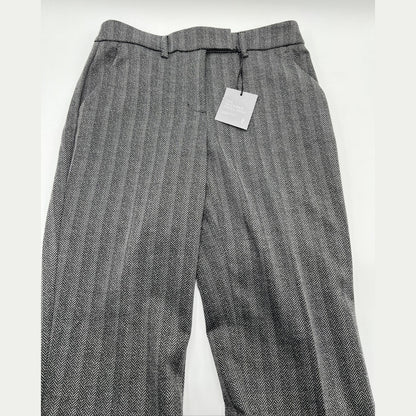 Simply Vera Wang Women’s High Rise Slim Straight Twill Pants- Grey-Size: 2- New