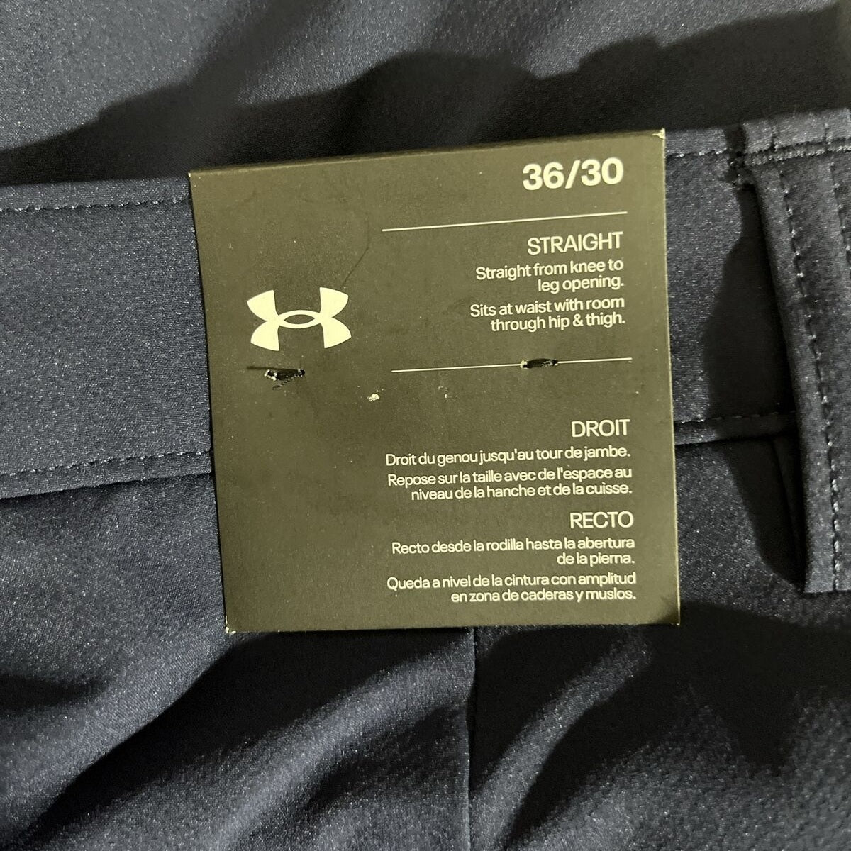 Under Armor  Wicking Golf Flat Front Pants Men's -Navy- Size 36W 30L - New