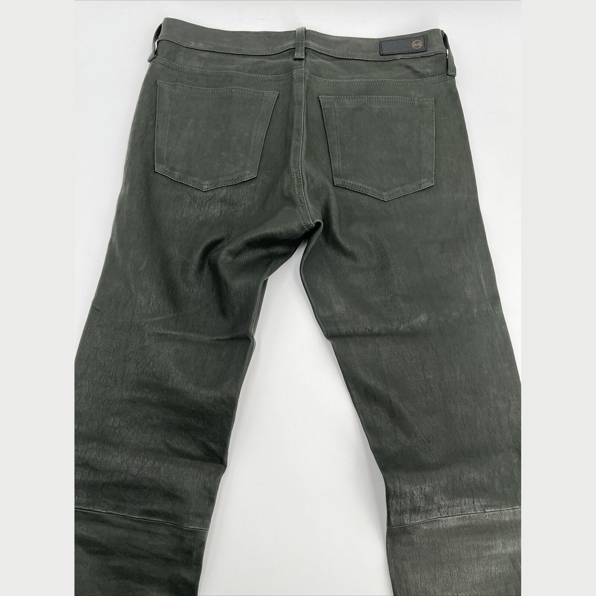 $975 Adriano Goldschmied AG Women’s The Legging Super Skinny Pants-Olive-27W-NEW