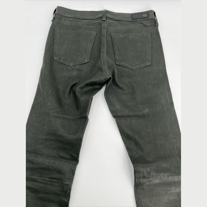 $975 Adriano Goldschmied AG Women’s The Legging Super Skinny Pants-Olive-27W-NEW