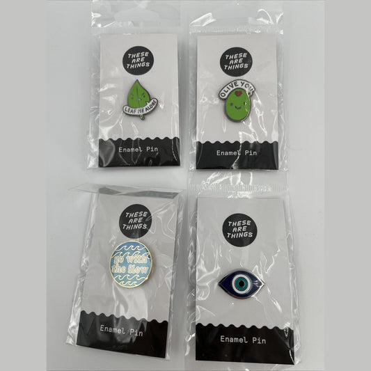 These Are Things Combo Lot Of 4 Enamel Pin Sets, Combo - New! Best Price