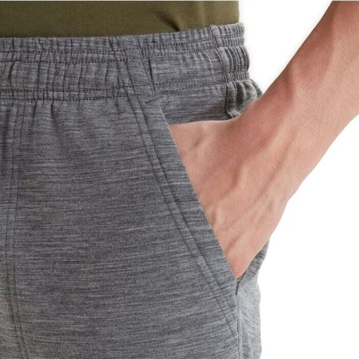 $150 Icebreaker Men’s Shifter Merino Wool Jogger Sweatpants-Gritston Grey-XLarge