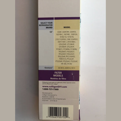 Culligan Refrigerator Water Filter 300 Gal.   RF-G3  Clearance Price!!