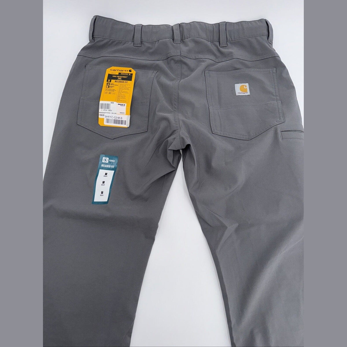 $98 Carhartt Men’s Force Sun Defender Lightweight Pants-Steel-Medium Short-New