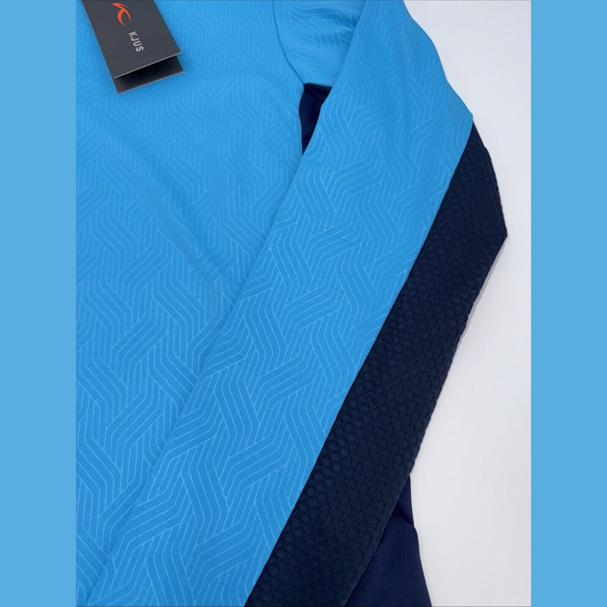 $160 KJUS Women’s Sunshine Comfort 1/4 Zip Golf Pullover UPF 50-Blue-Medium-New