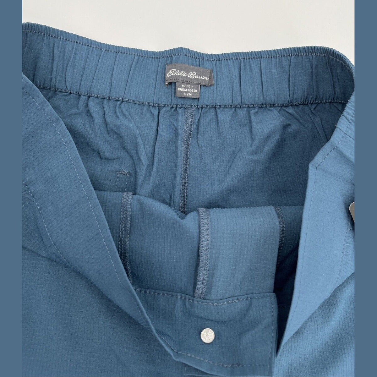 $55 Eddie Bauer Men’s Canyon Lightweight Shorts- Blue Fusion-Medium-New Tag