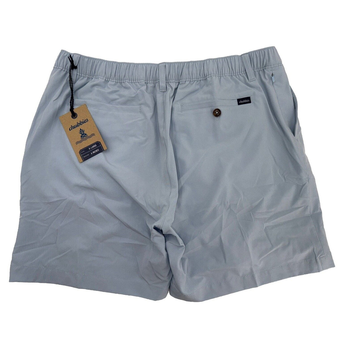$65 Chubbies Men’s Everywear Tech Fabric 6” Shorts (2025 Version) Blue- XLarge
