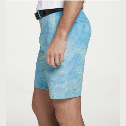 Original Penguin Mens Golf Shorts Tie-dyed ￼8”￼- Cloisonne Blue-34W- New $85