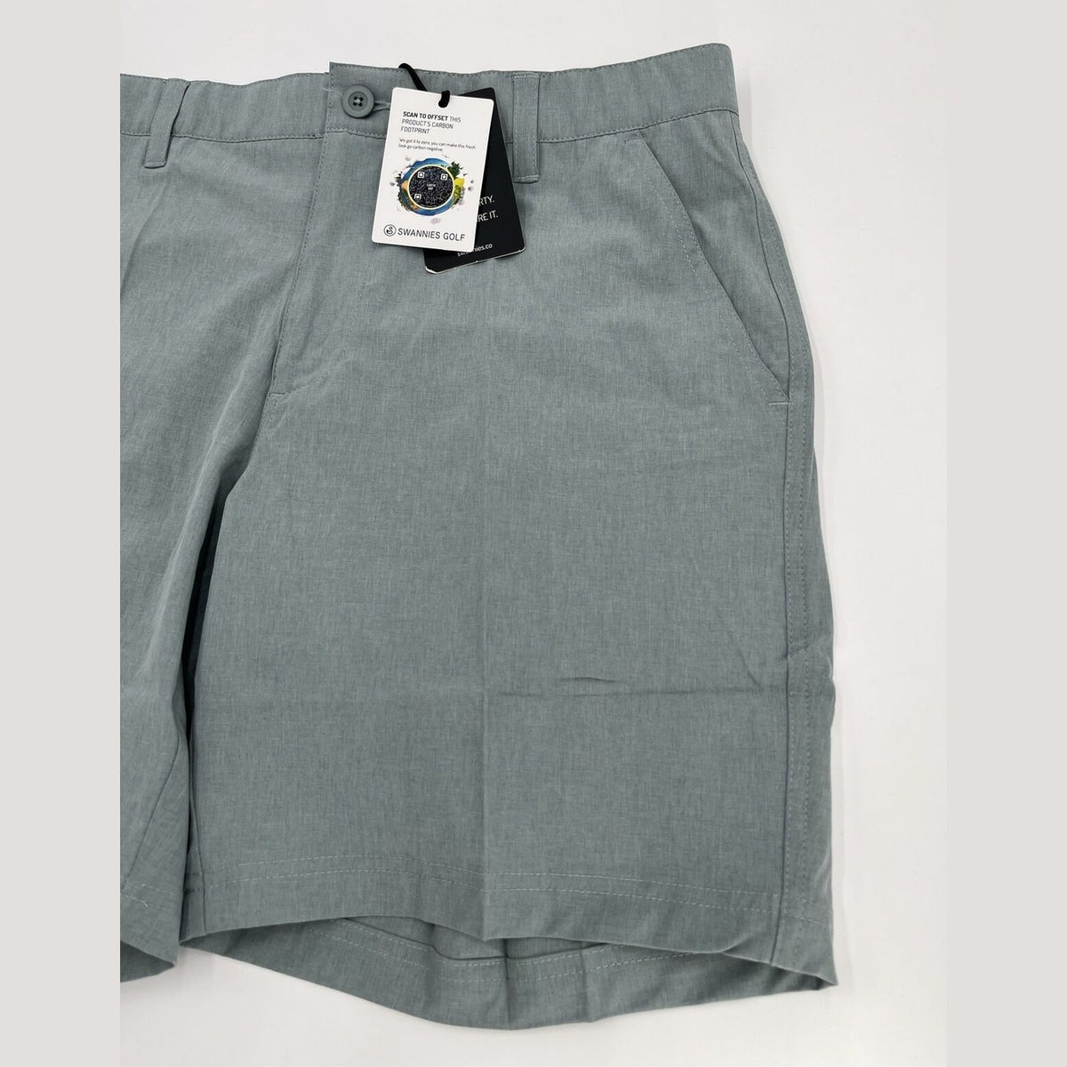 $70 Swannies Men’s Sully Golf Shorts Performance Stretch Waistband-Slate-Size:30