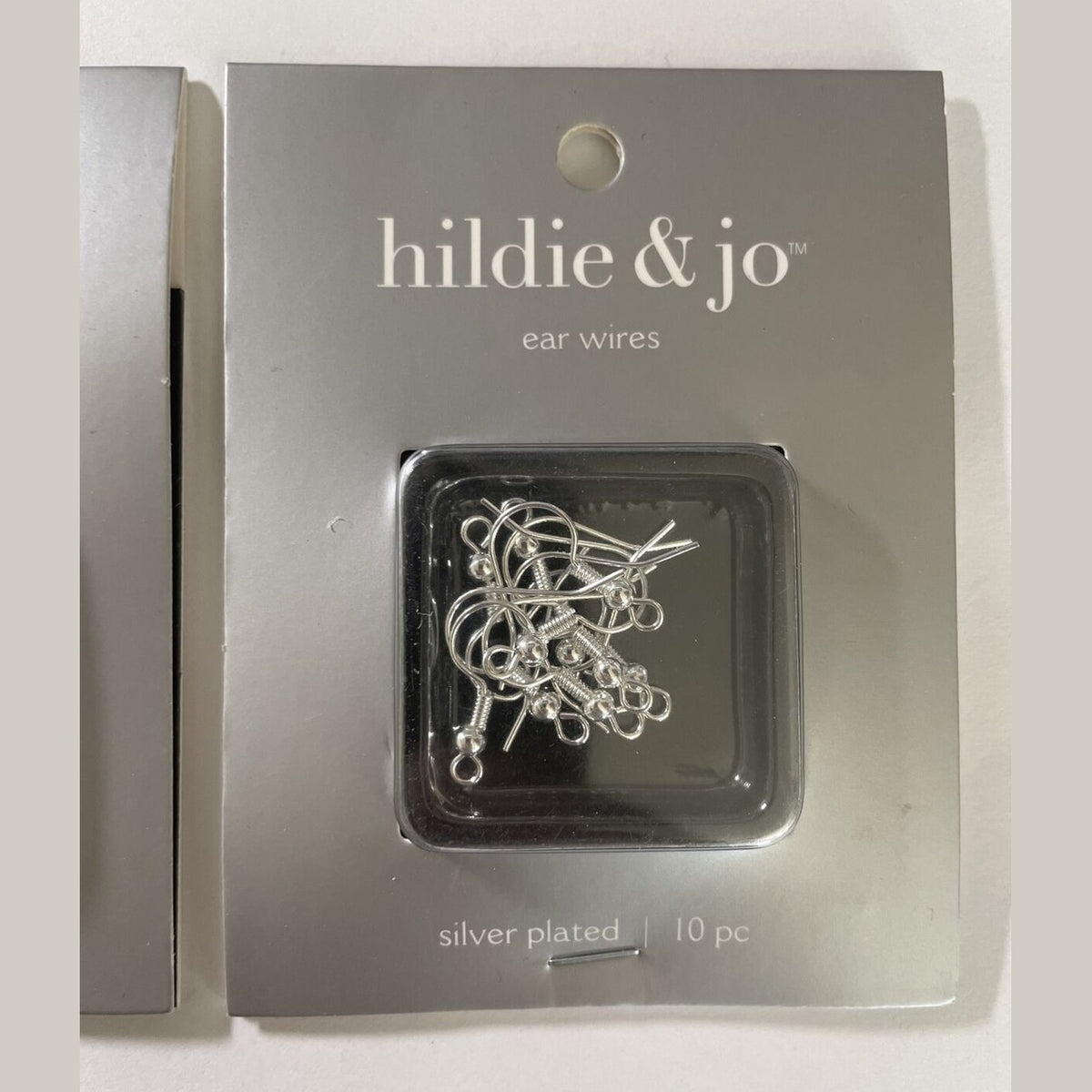 Lot Of 3 HILDIE & JO Fish Hook Ear Wires Silver Plated 10 Piece 1165-4555