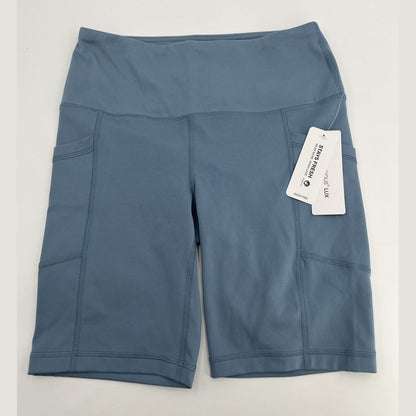 $48 YOGALICIOUS LUX Women’s Lux Tribeca 9” Activewear Shorts-Spring Blue- Medium