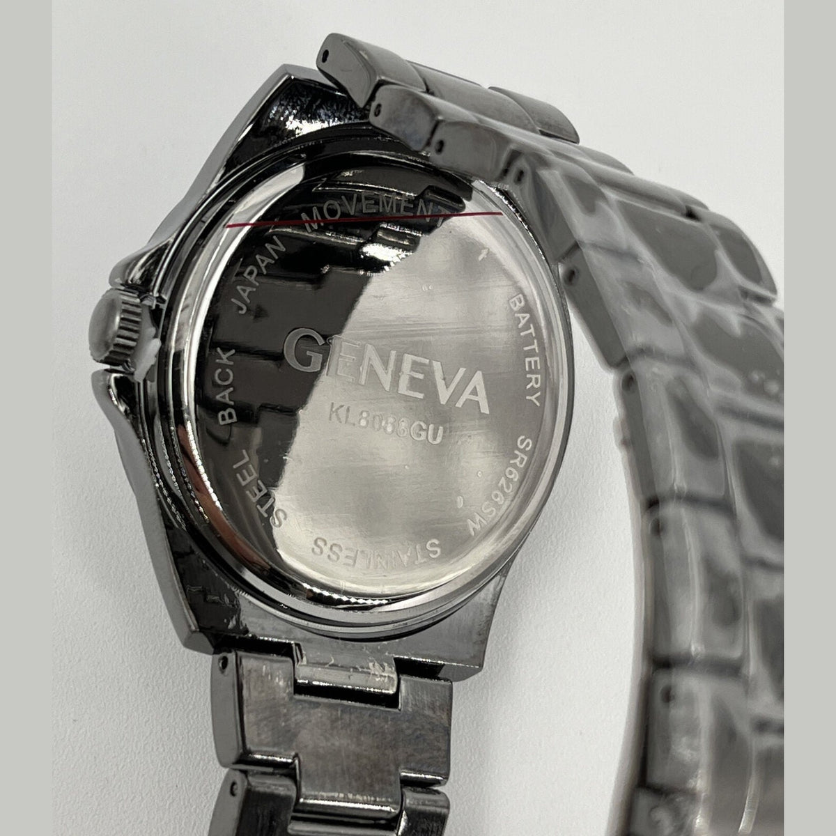 Geneva Men’s Watch Sports Business Quartz Wristwatch Luxury Edition Grey-New
