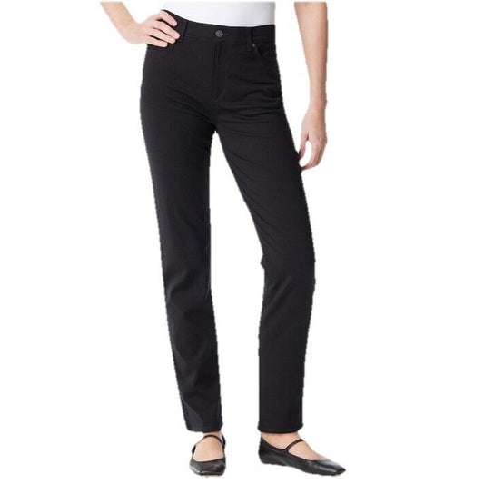 Gloria Vanderbilt Women’s Amanda Ponte Pants- Black- Size 6 - New