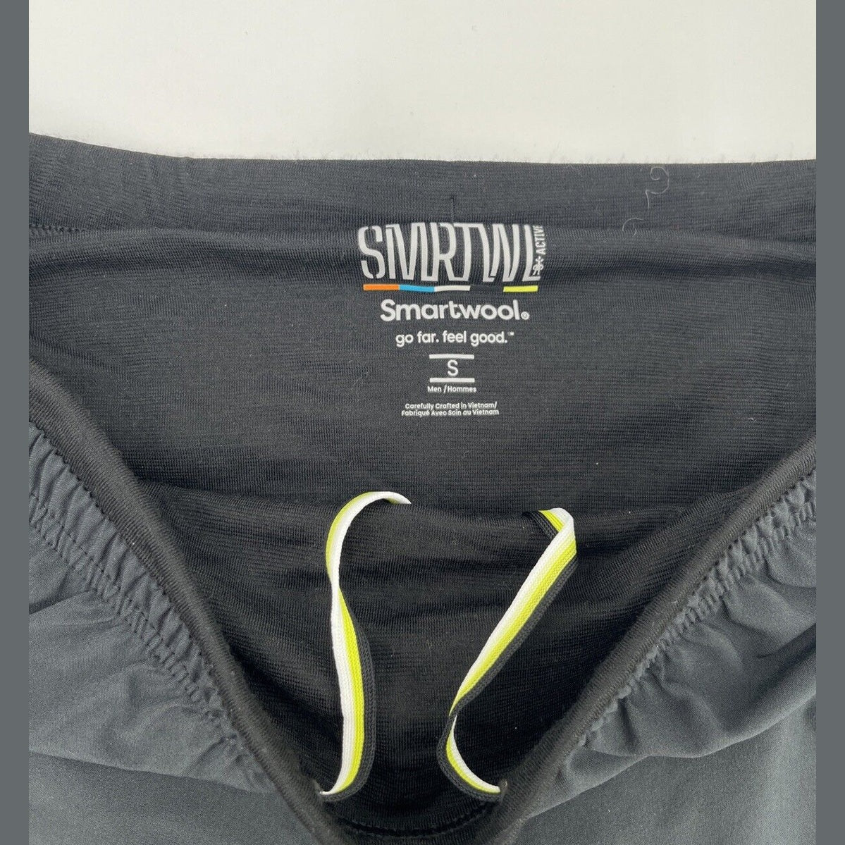 $65 Smartwool Men's Active Lined 5" Running Shorts -Black-Small -NEW