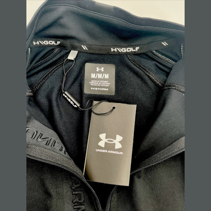 Under Armour Men’s 1/2 Zip Storm GOLF Sweatshirt-Black-MEDIUM- New-MSRP $80