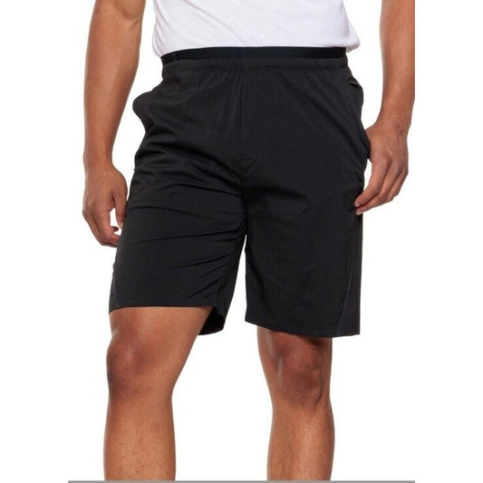 $70 Salomon Men's Runlife Running Shorts- Black- Large - New Tags