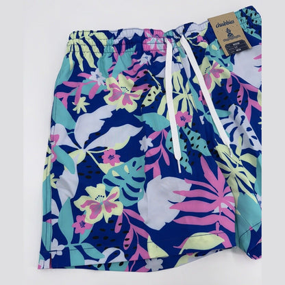 $70 Chubbies The Floral Surprise 5.5" Inseam Swim Trunks- Multi -Medium-New Tag