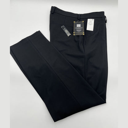 Haggar Men's Joe III Premium Stretch Suit Pants Slim Fit-Black-33W/32L -New $100
