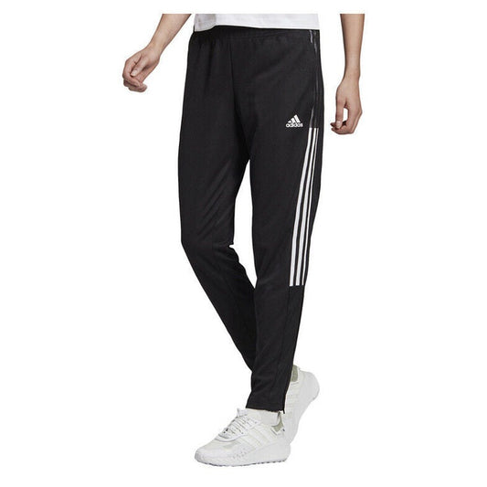 Adidas Women’s Tiro 21 Training Pants Knit Soccer GM7310-Black / White-Small-New