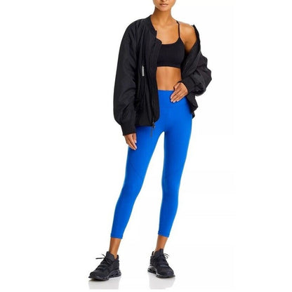 $100 Sweaty Women’s Betty Power Leggings 7/8 Length- Blue -Size: 10 Large - New