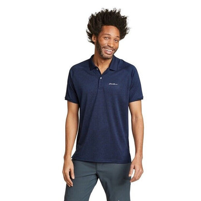 Eddie Bauer  Men’s Resolution Polo Shirt Freedry-Med Indigo- Medium -NWT