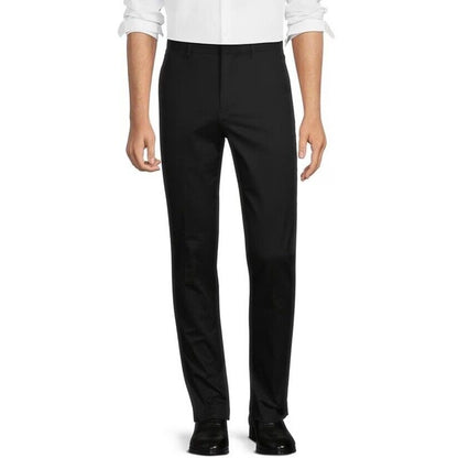 Murano Evan Extra SlimFit FlatFront Tapered Leg Chino Dress Pants-Black- 29W 30L