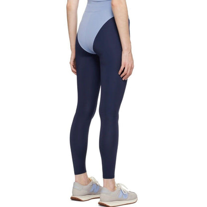 $145 Héros Women's 80s Leggings - Navy / Baby Blue - Small - New Tag