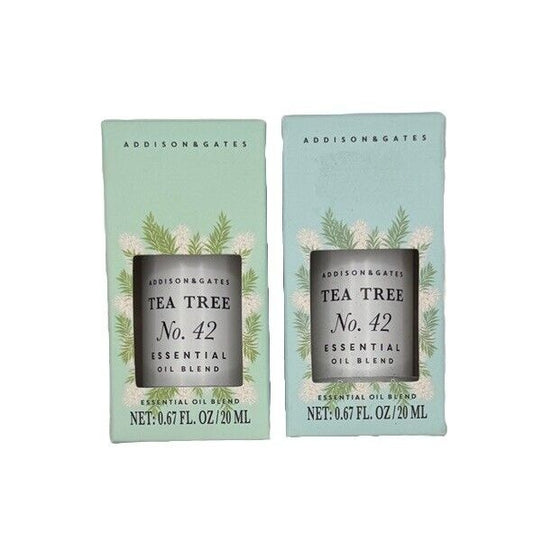 2 Pack Addison & Gates Tea Tree #42 Essential Oil Blend - 0.67oz (x2)