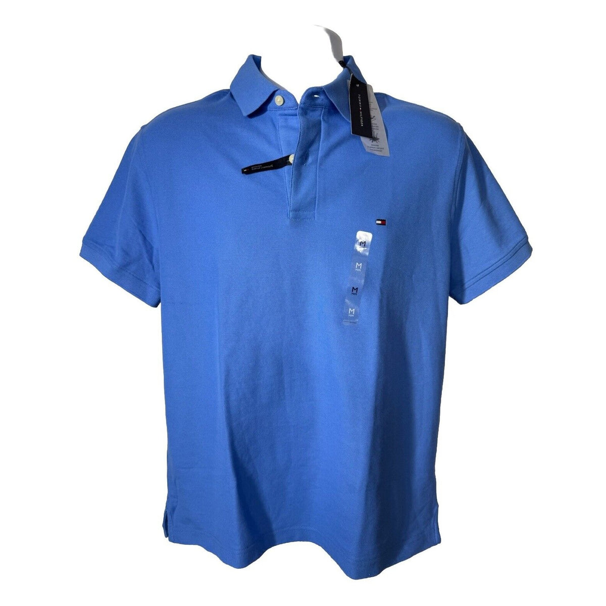 Tommy Hilfiger Men’s Justin Reg Fit Polo Shirt - Sky Blue - Medium - MSRP $64.50