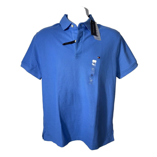 Tommy Hilfiger Men’s Justin Reg Fit Polo Shirt - Sky Blue - Medium - MSRP $64.50