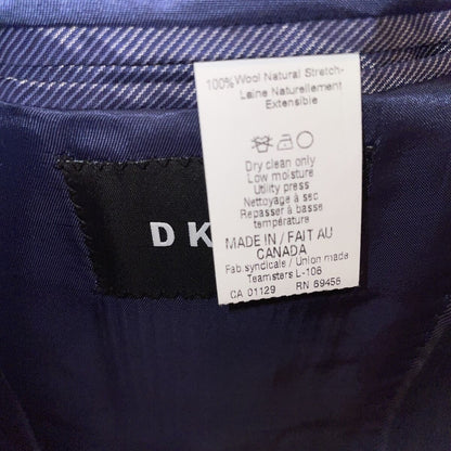 DKNY Men's Lexington “Derek” Blue Italian Wool Jacket Size 36 Regular NWT- $525