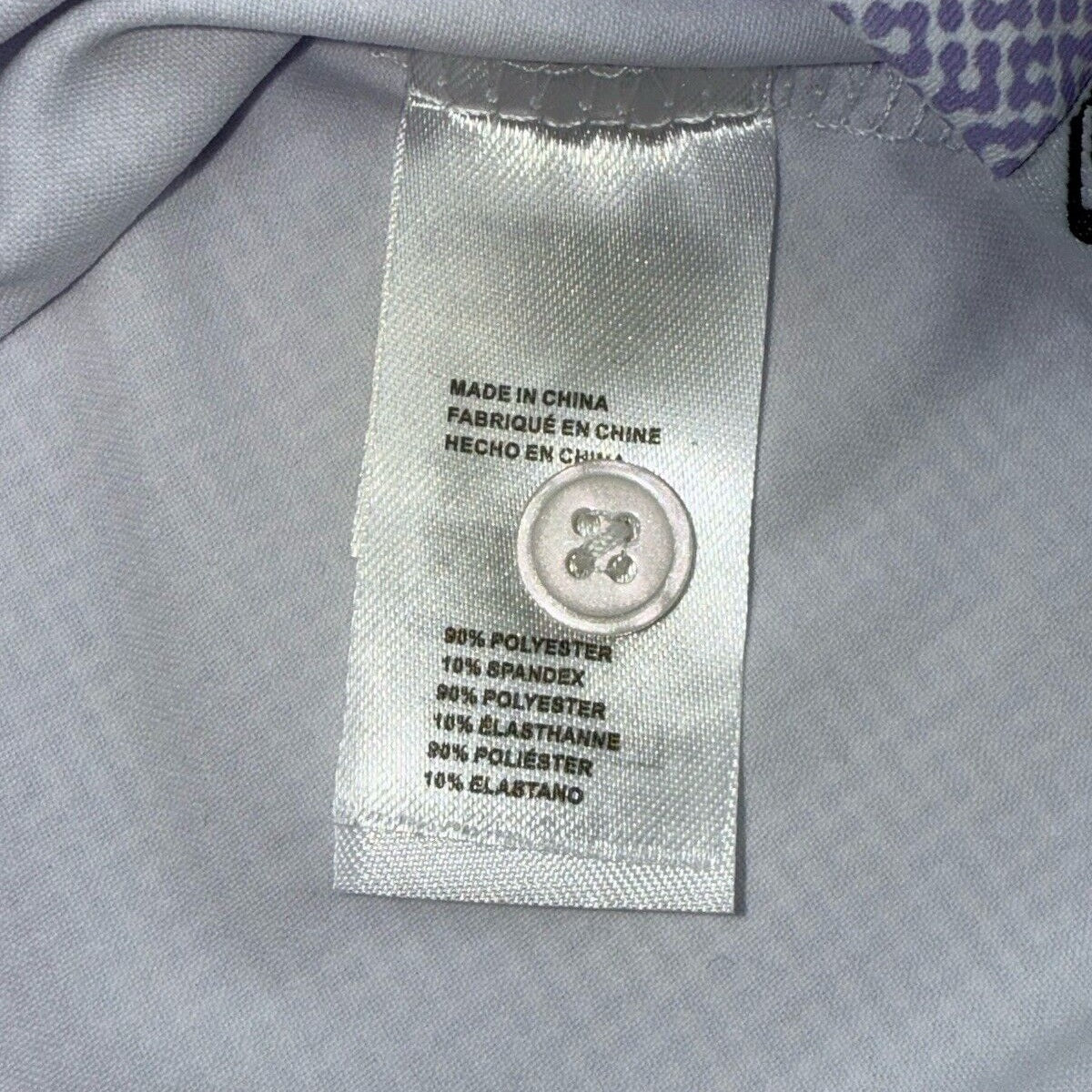 $59 Kenneth Cole Men’s Pique Cooling Performance Polo Shirt UPF 50-Orchid-Small