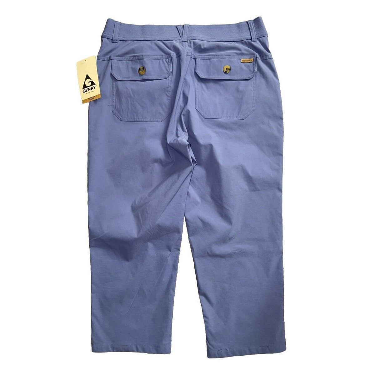 $75 Gerry Women's Lake Revive Stretch Capri Pants- Echo Blue- Medium- New Tag