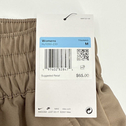 $65 Nike Women’s One High Waist Joggers HJ1050- Mink Brown - Medium- New Tag